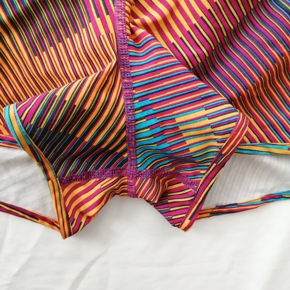 Smartwool Merino Wool Lined Road Running Shorts Pink Orange Blue Small - Picture 9 of 16